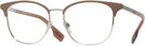 Square Silver/brown Burberry 1355 Computer Style Progressive View #1