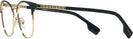 Square Light Gold/black Burberry 1355 Computer Style Progressive View #3
