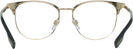 Square Light Gold/black Burberry 1355 Computer Style Progressive View #4