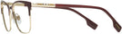 Cat Eye Light Gold/bordeaux Burberry 1362 Progressive No-Lines View #3
