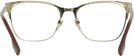 Cat Eye Light Gold/bordeaux Burberry 1362 Progressive No-Lines View #4