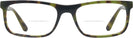 Rectangle Green Havana Burberry 2240 Bifocal View #2