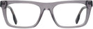 Rectangle Transparent Grey Burberry 2298 Single Vision Full Frame View #2