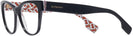 Square Black Over Red Logo Burberry 2301 Progressive No-Lines View #3