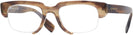 Rectangle Striped Brown Burberry 2314 Progressive No-Lines View #1