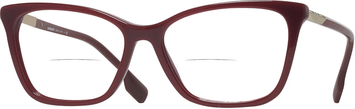 Cat Eye Bordeaux Burberry 2348 Bifocal View #1