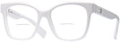 Square White Burberry 2363 Bifocal View #1