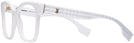 Square White Burberry 2363 Progressive No-Lines View #3