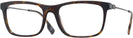 Rectangle Dark Havana Burberry 2384 Single Vision Full Frame View #1