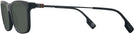 Rectangle Matte Black Burberry 2384 Progressive No-Line Reading Sunglasses View #3