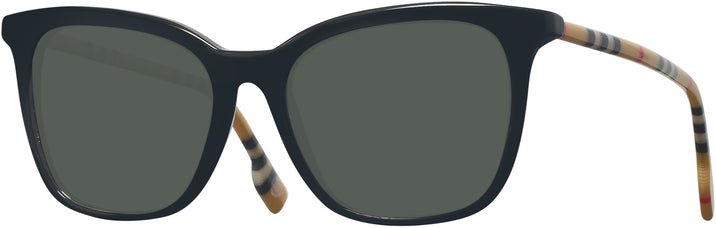 Square Black Burberry 2390 Progressive No-Line Reading Sunglasses View #1