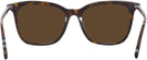 Square Dark Havana Burberry 2390 Progressive No-Line Reading Sunglasses View #4