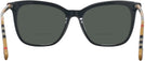 Square Black Burberry 2390 Bifocal Reading Sunglasses View #4