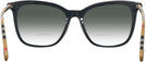 Square Black Burberry 2390 w/ Gradient Bifocal Reading Sunglasses View #4
