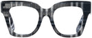 Oversized,Square Check White/black Burberry 4364 Single Vision Full Frame View #2