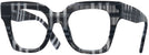Oversized,Square Check White/black Burberry 4364 Single Vision Full Frame View #1