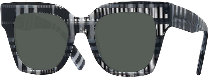 Oversized,Square Check White/black Burberry 4364 Progressive No Line Reading Sunglasses View #1