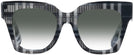 Oversized,Square Check White/black Burberry 4364 w/ Gradient Progressive No Line Reading Sunglasses View #2