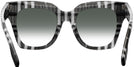 Oversized,Square Check White/black Burberry 4364 w/ Gradient Progressive No Line Reading Sunglasses View #4