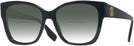 Square Black Burberry 4345 w/ Gradient Bifocal Reading Sunglasses View #1