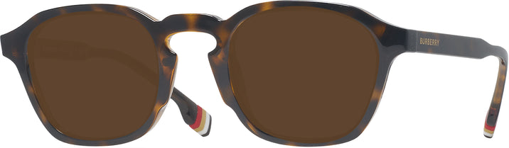 Square Dark Havana Burberry 4378U Progressive No-Line Reading Sunglasses View #1