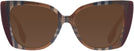 Cat Eye Check Brown/Bordeaux Burberry 4393 Sunglasses View #2