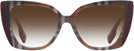Cat Eye Check Brown/Bordeaux Burberry 4393 w/ Gradient Bifocal Reading Sunglasses View #2