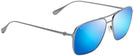 Rectangle Dove Grey/Blue Hawaii Lens Maui Jim Beaches 541 View #1