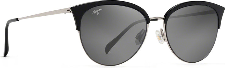 Cat Eye Gloss Black/Grey Lens Maui Jim Olili 330 View #1