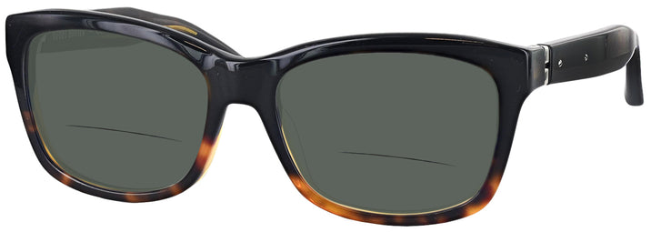 Square Black Tortoise The Katie Bifocal Reading Sunglasses View #1