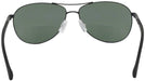 Aviator Matte Black Hugo Boss 0824-S Bifocal Reading Sunglasses with Polarized View #4