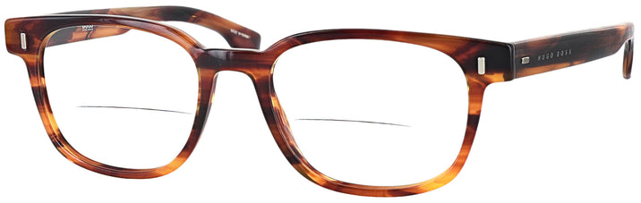 Square Brown Horn Hugo Boss 0958 Bifocal View #1