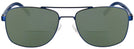 Rectangle Matte Blue Hugo Boss 0762-S Bifocal Reading Sunglasses with Polarized View #2