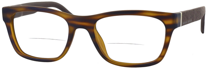 Square Brown Horn Hugo Boss 0832 Bifocal View #1