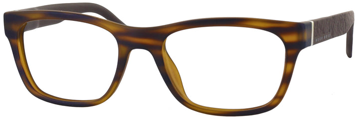 Square Brown Horn Hugo Boss 0832 Progressive No Line Bifocal View #1