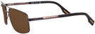Rectangle Brown Hugo Boss 0426-P-S Progressive No Line Reading Sunglasses View #3