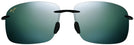 Rectangle Black / Grey Lens Maui Jim Breakwall 422 View #2