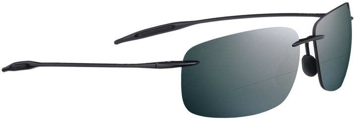 Rectangle Black/Grey Lens Maui Jim Breakwall 422 Bifocal Reading View #1