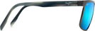Rectangle Brushed Dark Gunmetal/Blue Hawaii Maui Jim Wana 846 View #3