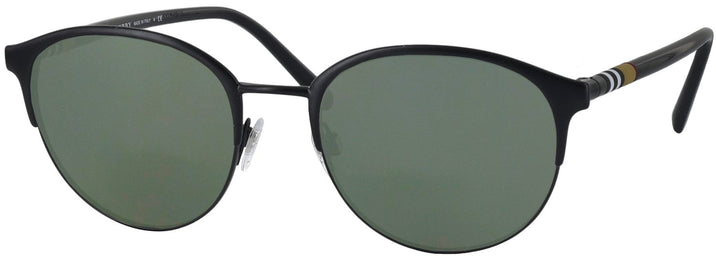 Round Black Burberry 1318 Progressive No Line Reading Sunglasses View #1