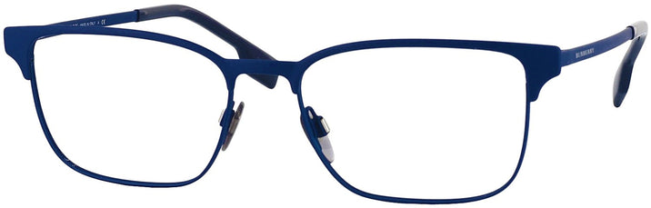 Rectangle Blue Rubber Burberry 1332 Single Vision Full Frame View #1