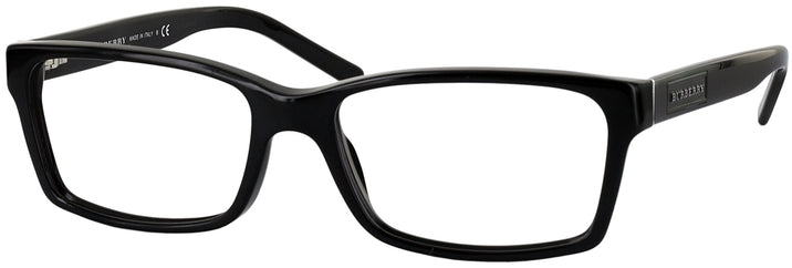 Rectangle Black Burberry 2108 Single Vision Full Frame View #1