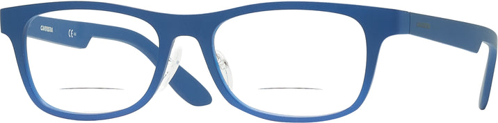 Rectangle Matte Blue Carrera 5541 Bifocal View #1