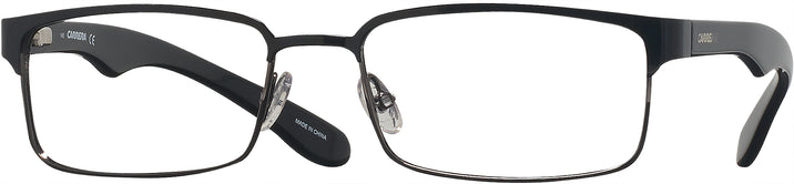 Rectangle Black/dark Ruthenium Carrera 6606 Single Vision Full Frame View #1