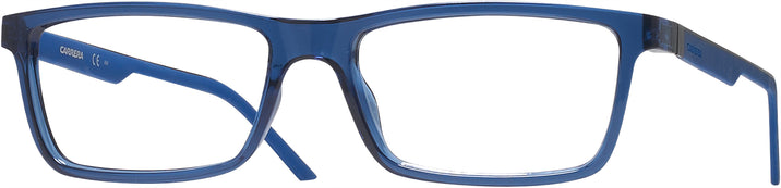 Rectangle Blue/matte Black Carrera 8818 Progressive No Line Bifocal View #1