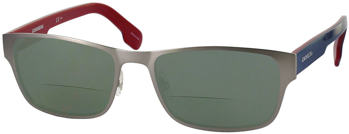 Square Matte Ruthenium Carrera 1100-V Bifocal Reading Sunglasses View #1