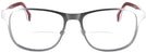 Square Matte Ruthenium Carrera 1104V Bifocal View #2