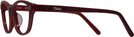 Oval Bordeaux/red Chloe 2651A Single Vision Full Frame View #3