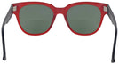Wayfarer Matte Red Chloe Bifocal Reading Sunglasses View #4