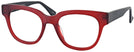 Wayfarer Matte Red Chloe Computer Style Progressive View #1
